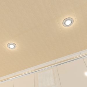 Потолок реечный Cesal B18 Рогожка темная 150х3000 мм