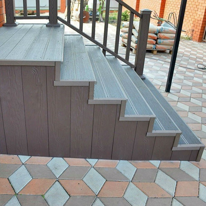 Ступень из ДПК полнотелая Wooden Deck Коричневая 4000х320х20 мм Ступень из ДПК полнотелая Wooden Deck Коричневая 4000х320х20 мм — изображение 2