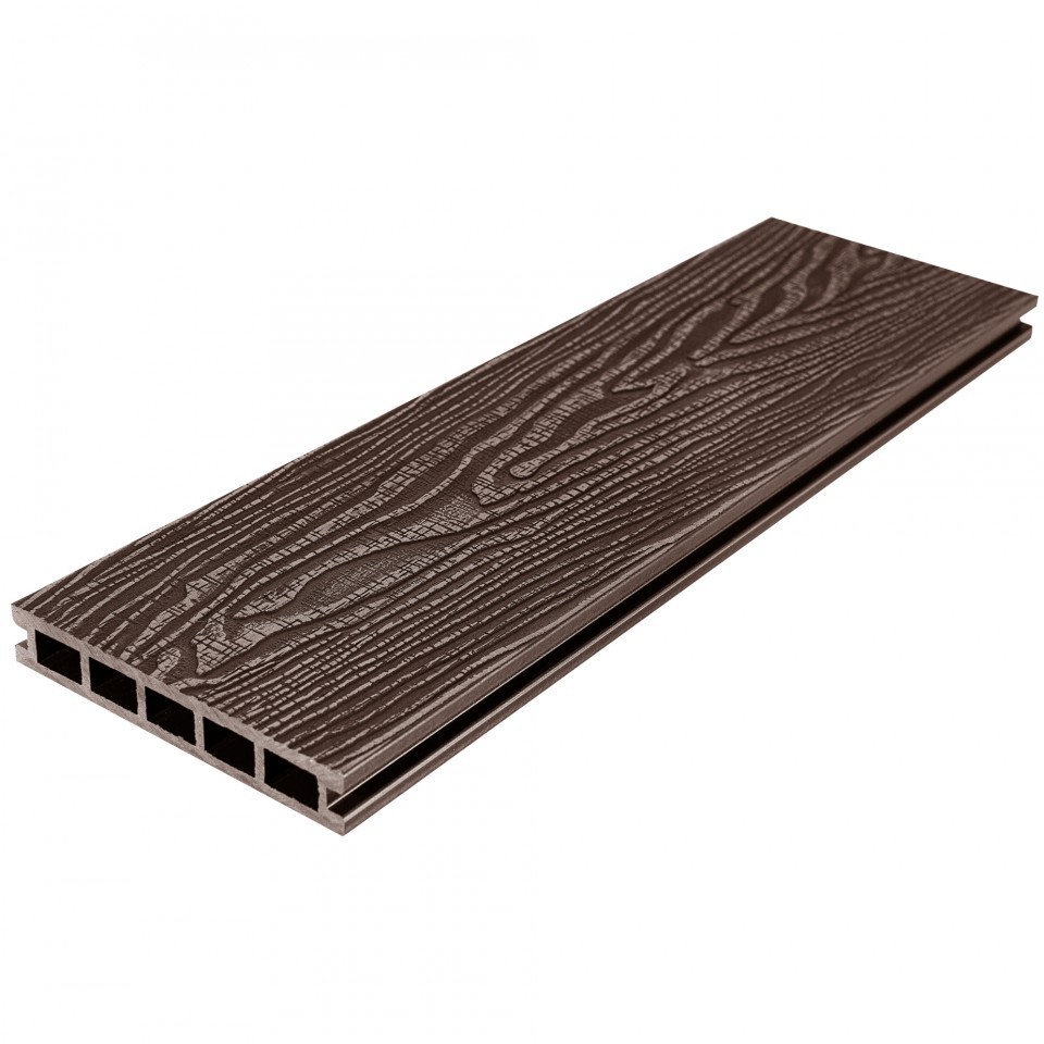 Террасная доска из ДПК RusDecking UnoDeck Vintage Венге 3000х150х24 мм Террасная доска из ДПК RusDecking UnoDeck Vintage Венге 3000х150х24 мм — изображение 2