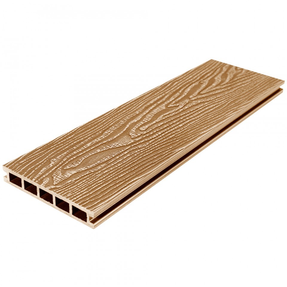 Террасная доска из ДПК RusDecking UnoDeck Vintage Орех 4000х150х24 мм Террасная доска из ДПК RusDecking UnoDeck Vintage Орех 4000х150х24 мм — изображение 2