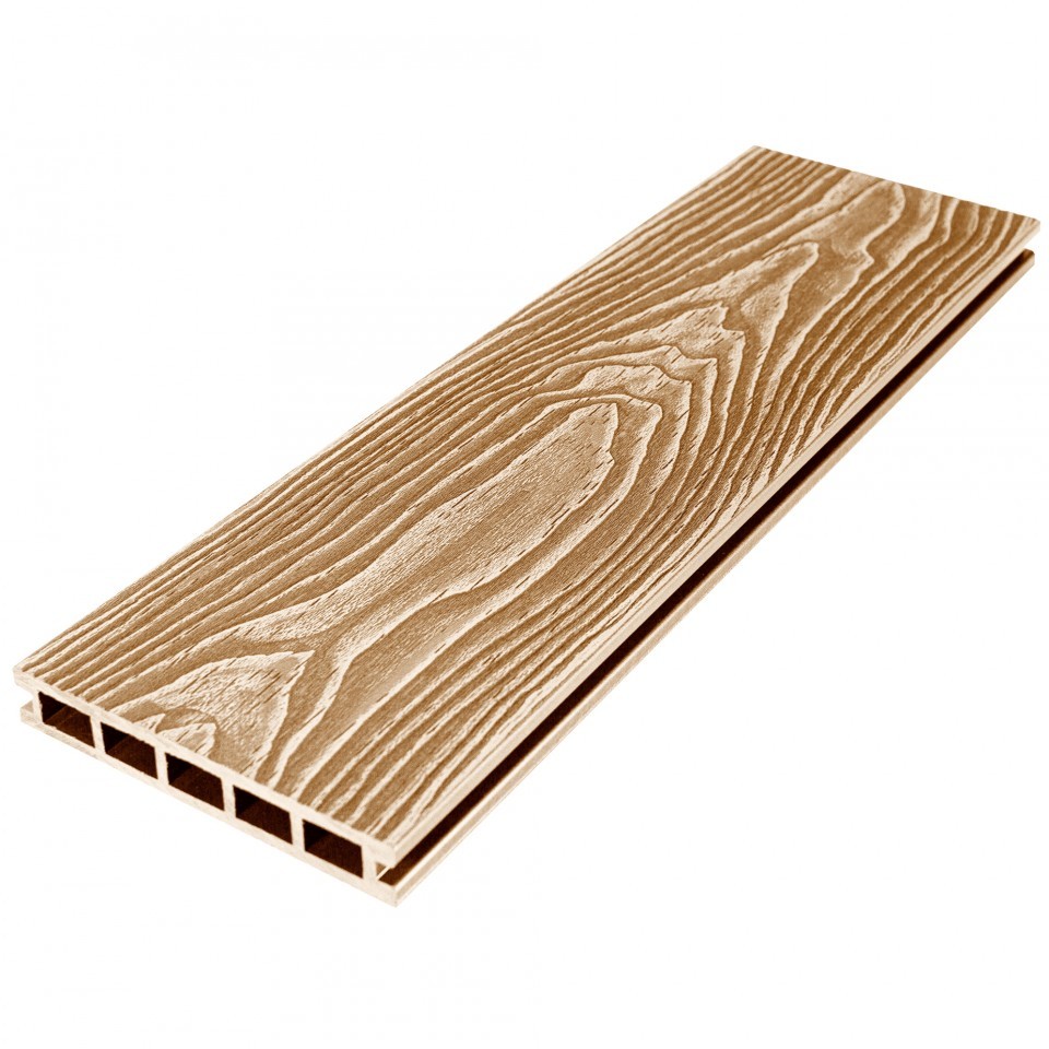Террасная доска из ДПК RusDecking UnoDeck Vintage Орех 4000х150х24 мм Террасная доска из ДПК RusDecking UnoDeck Vintage Орех 4000х150х24 мм — изображение 3