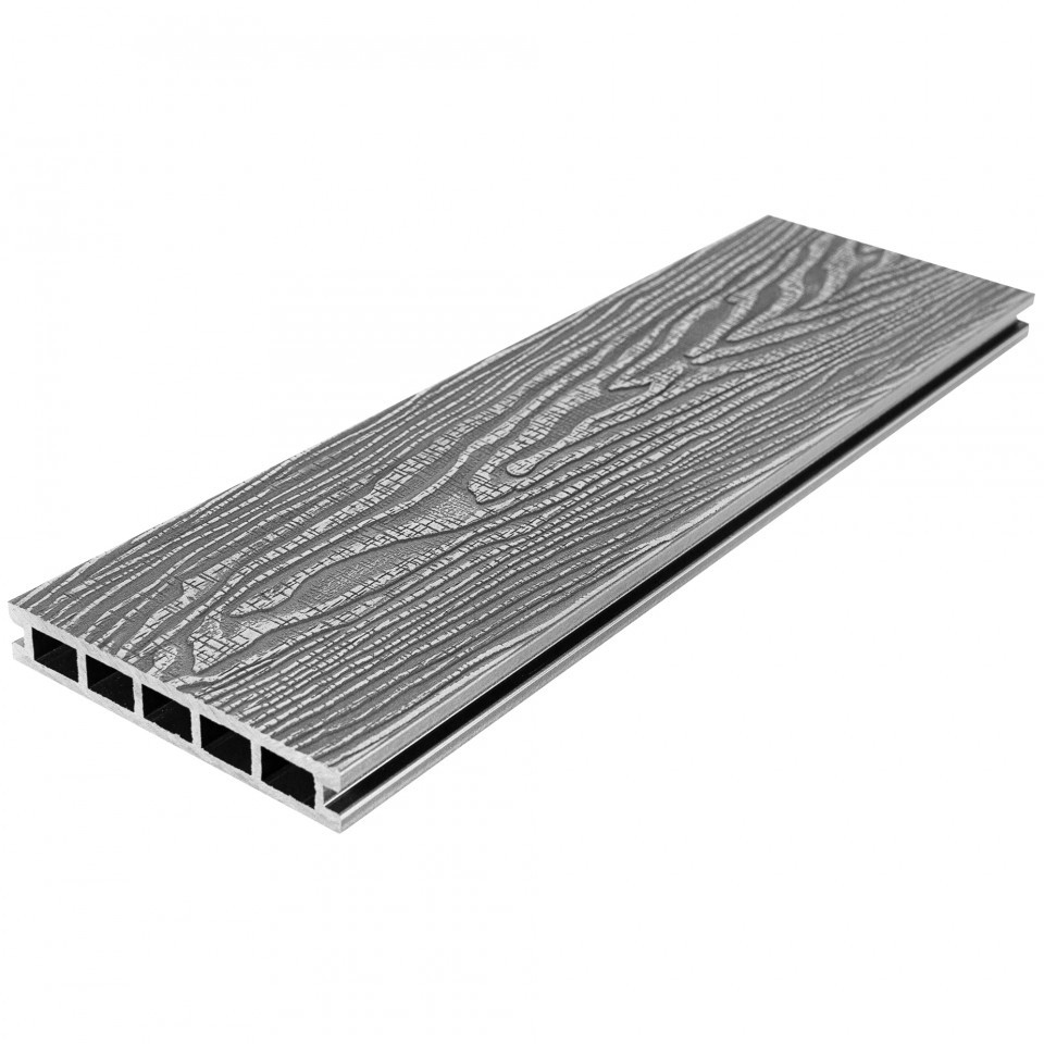 Террасная доска из ДПК RusDecking UnoDeck Vintage Серый 4000х150х24 мм Террасная доска из ДПК RusDecking UnoDeck Vintage Серый 4000х150х24 мм — изображение 2