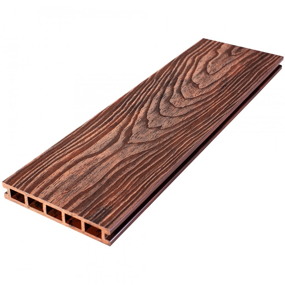 Террасная доска из ДПК RusDecking UnoDeck Vintage Палисандр 3000х150х24 мм Террасная доска из ДПК RusDecking UnoDeck Vintage Палисандр 3000х150х24 мм — изображение 2