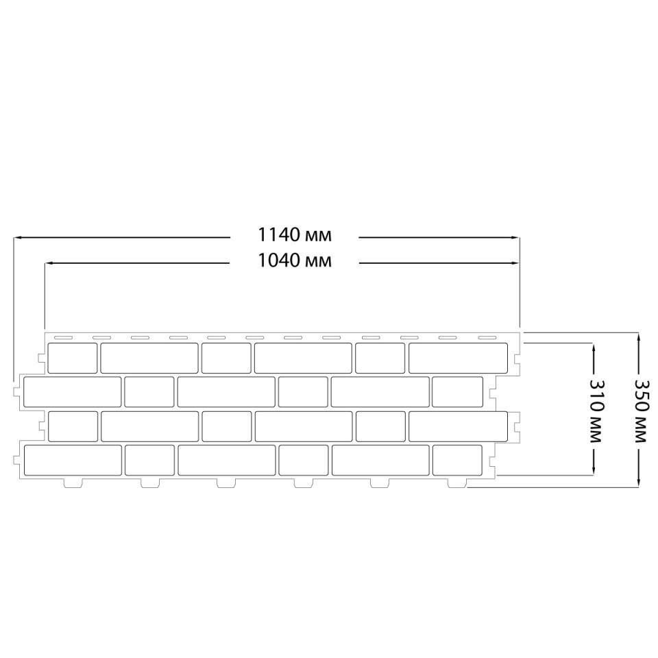Фасадная панель Tecos Brickwork Шампань 1040х310 мм Фасадная панель Tecos Brickwork Шампань 1040х310 мм — изображение 3