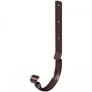 Кронштейн желоба длинный металлический Docke Stal Premium RAL 8019 Шоколад 125 мм