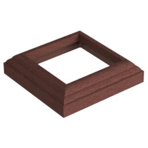 Крышка нижняя из ДПК Woodvex Select Темно-коричневый 150х150 мм