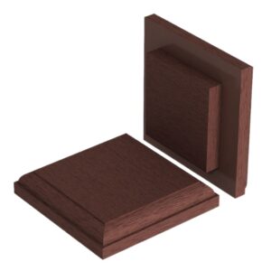 Крышка верхняя из ДПК Woodvex Select Темно-коричневый 122х122 мм