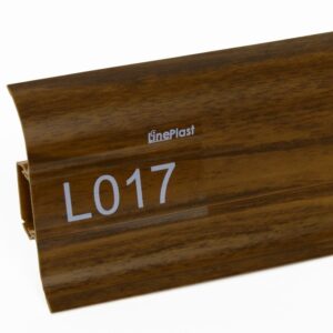 Плинтус напольный ПВХ Line Plast L017 Орех Темный 2200х58х22 мм