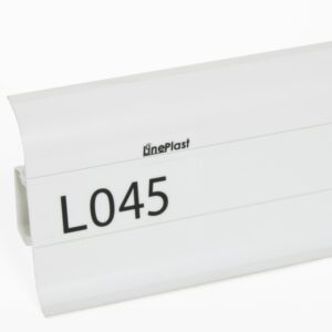 Плинтус напольный ПВХ Line Plast L045 Белый 2200х58х22 мм