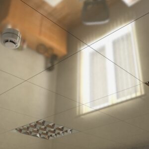 Потолок кассетный Cesal A09 Золото Люкс 300x300х0,45 мм