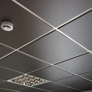 Потолок кассетный Cesal Tegular K45 3305 Чёрный Матовый Profi 595х595х0,32 мм
