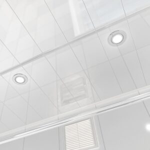 Потолок реечный Cesal A08 Хром Люкс Standart 150х3000х0,4 мм