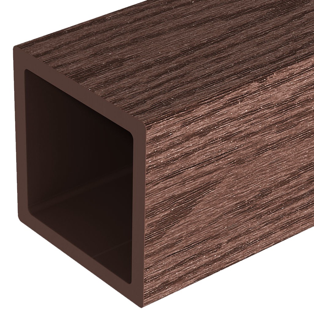 Столб из ДПК Woodvex Select Темно-коричневый 3000х100х100 мм Столб из ДПК Woodvex Select Темно-коричневый 3000х100х100 мм