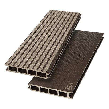 Террасная доска бесшовная из ДПК Savewood Ulmus Темно-коричневый 4000х148х25 мм Террасная доска бесшовная из ДПК Savewood Ulmus Темно-коричневый 4000х148х25 мм