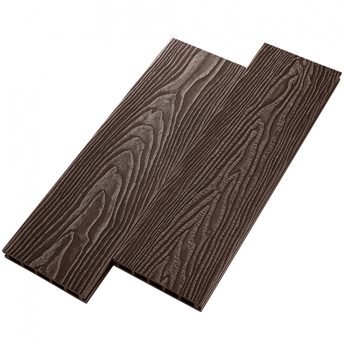 Террасная доска из ДПК RusDecking UnoDeck Vintage Венге 3000х150х24 мм Террасная доска из ДПК RusDecking UnoDeck Vintage Венге 3000х150х24 мм