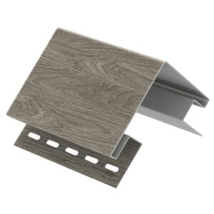 Угол наружный Ю-Пласт Timberblock Планкен Седой 3050х74х74 мм