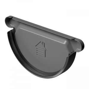 Заглушка желоба металлическая Docke Stal Premium RAL 7024 Графит 125 мм Заглушка желоба металлическая Docke Stal Premium RAL 7024 Графит 125 мм