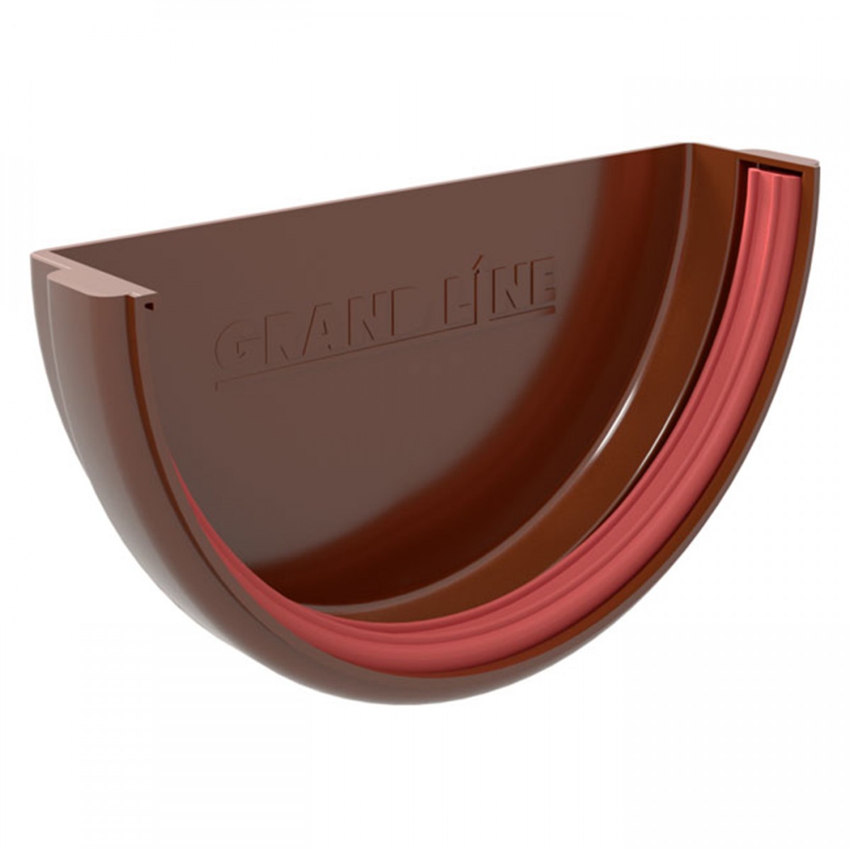 Заглушка желоба ПВХ Grand Line Классика RAL 8017 Шоколадная 120 мм Заглушка желоба ПВХ Grand Line Классика RAL 8017 Шоколадная 120 мм